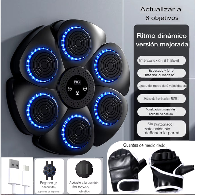 Maquina de Boxeo con Musica bluetooth